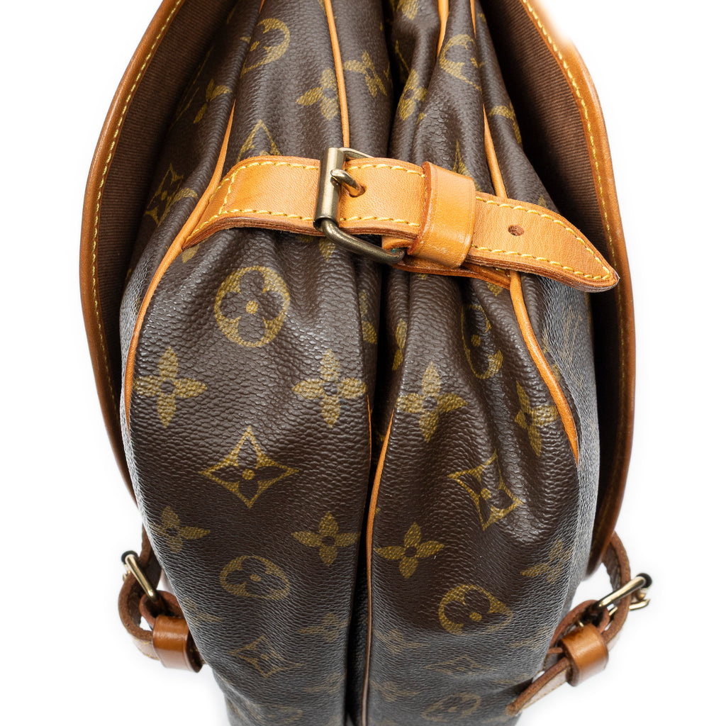 Sac Bandoulière Saumur MM Toile Monogram Marron