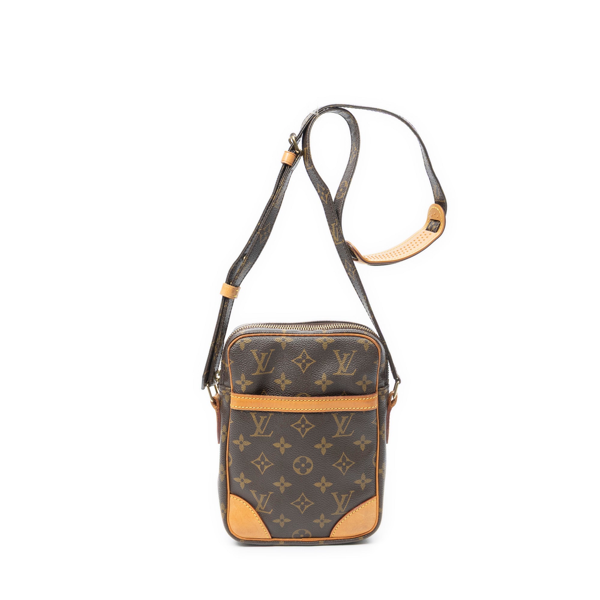 Shoulder Bag Danube Brown Monogram Canvas