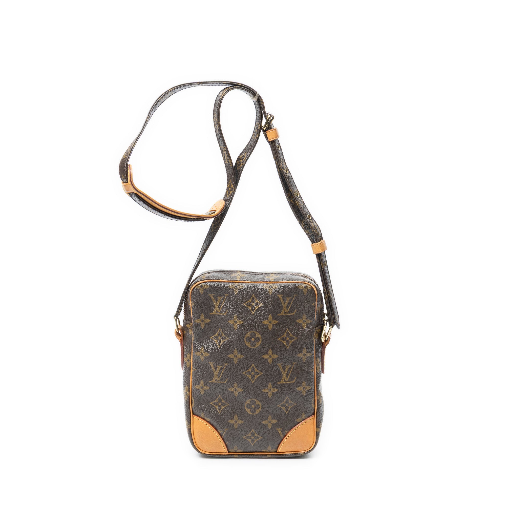 Shoulder Bag Danube Brown Monogram Canvas