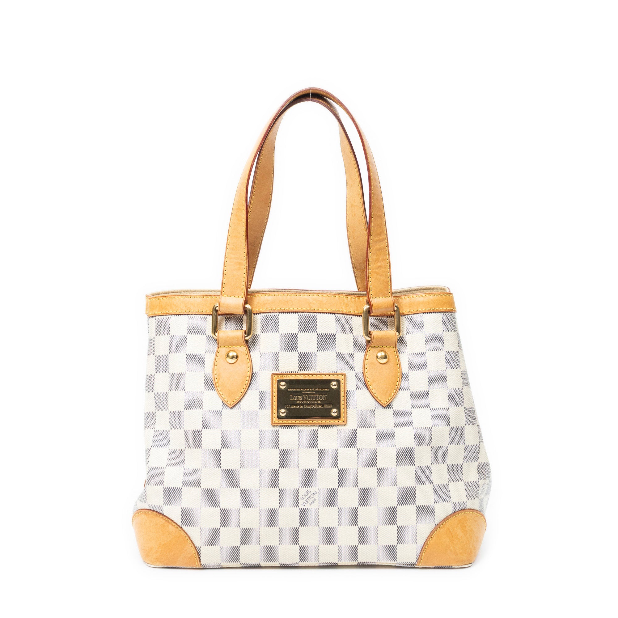 Handbag Hampstead PM Ivory Damier Azur