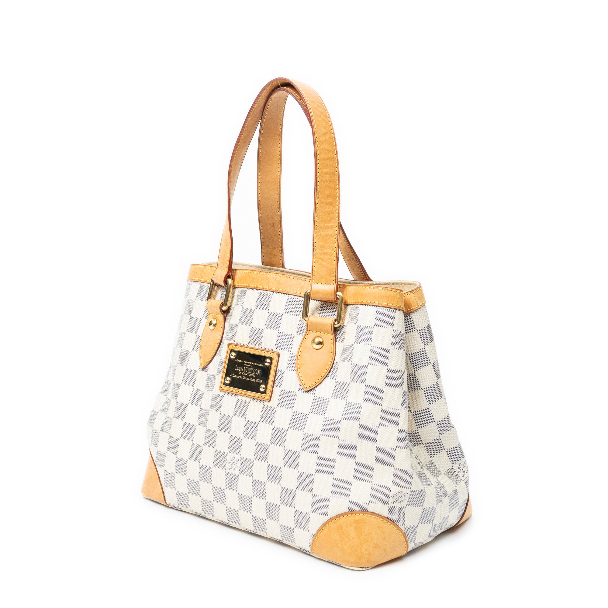 Handbag Hampstead PM Ivory Damier Azur