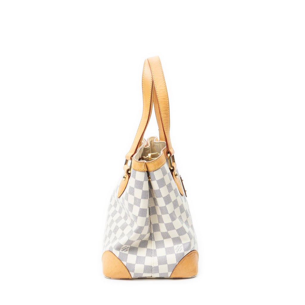 Handbag Hampstead PM Ivory Damier Azur