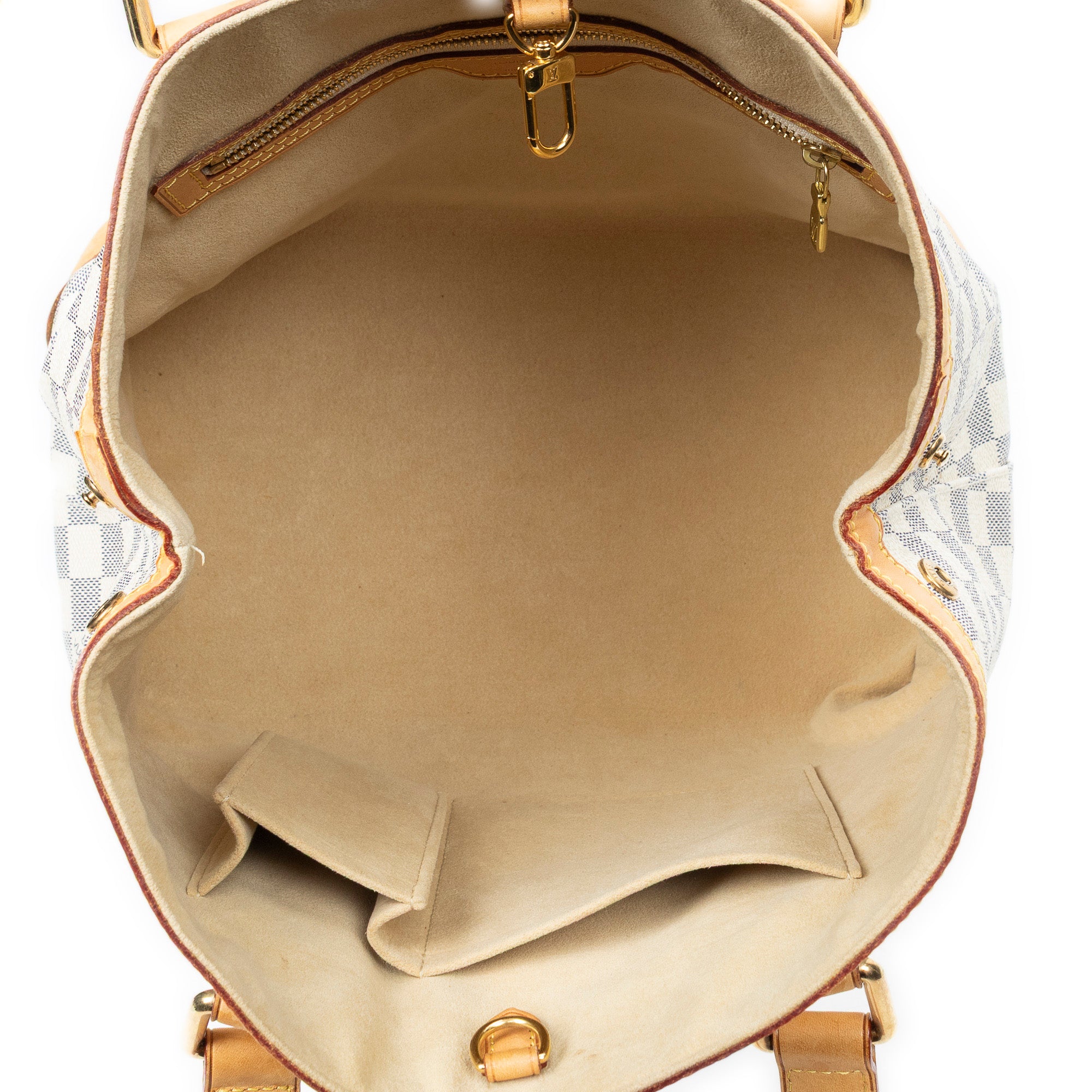 Handbag Hampstead PM Ivory Damier Azur