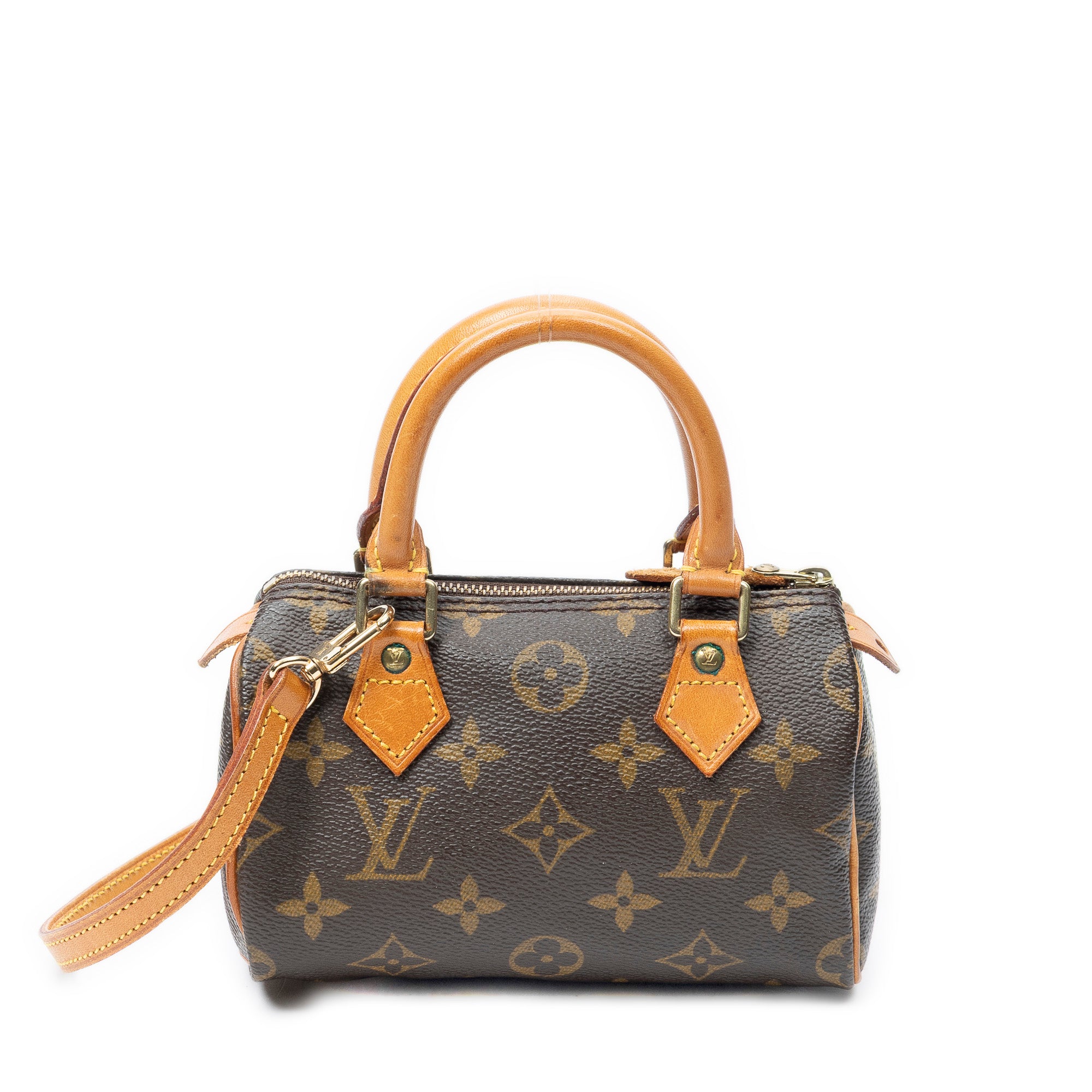Handbag Mini Speedy Brown Monogram Canvas