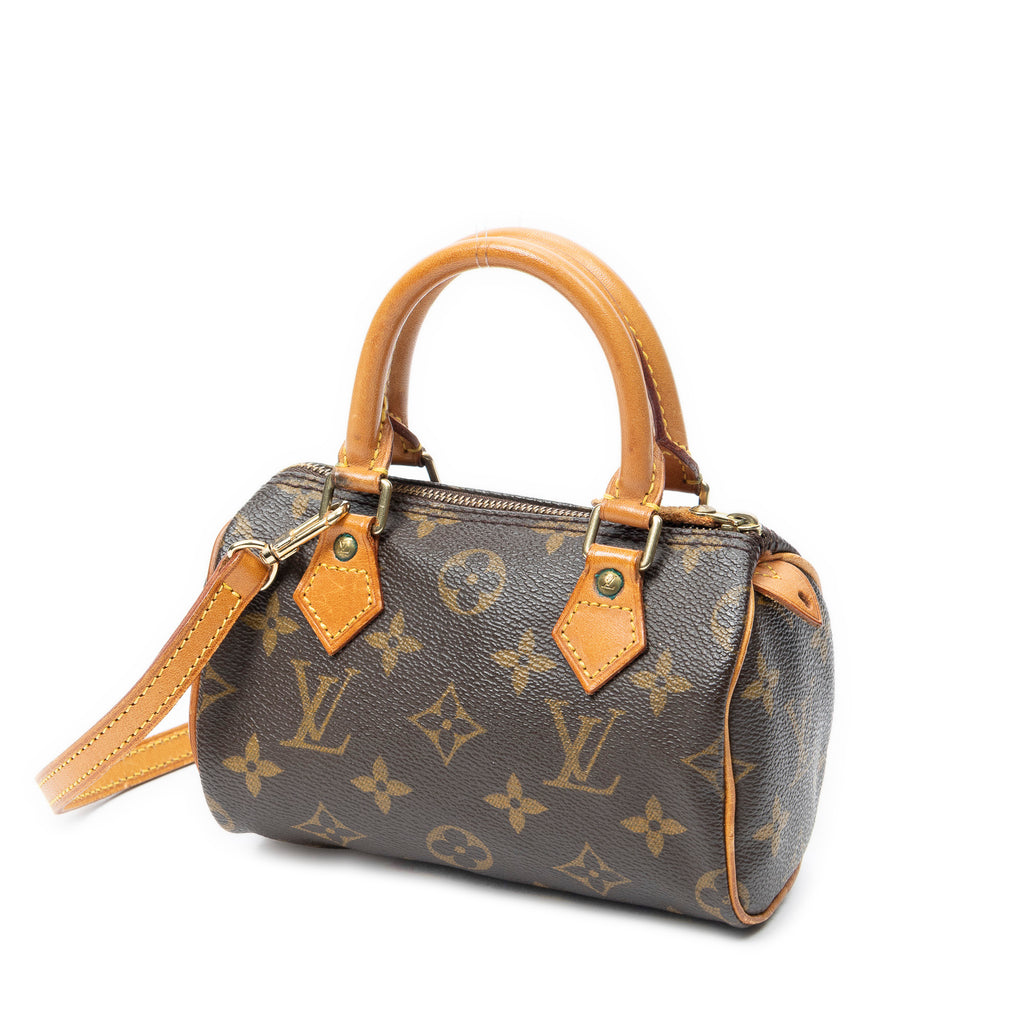 Handbag Mini Speedy Brown Monogram Canvas