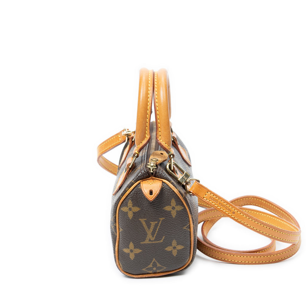 Handbag Mini Speedy Brown Monogram Canvas
