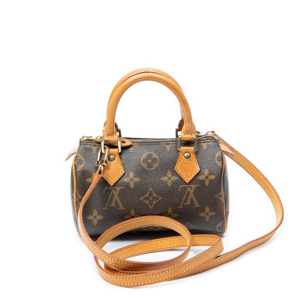 Handbag Mini Speedy Brown Monogram Canvas