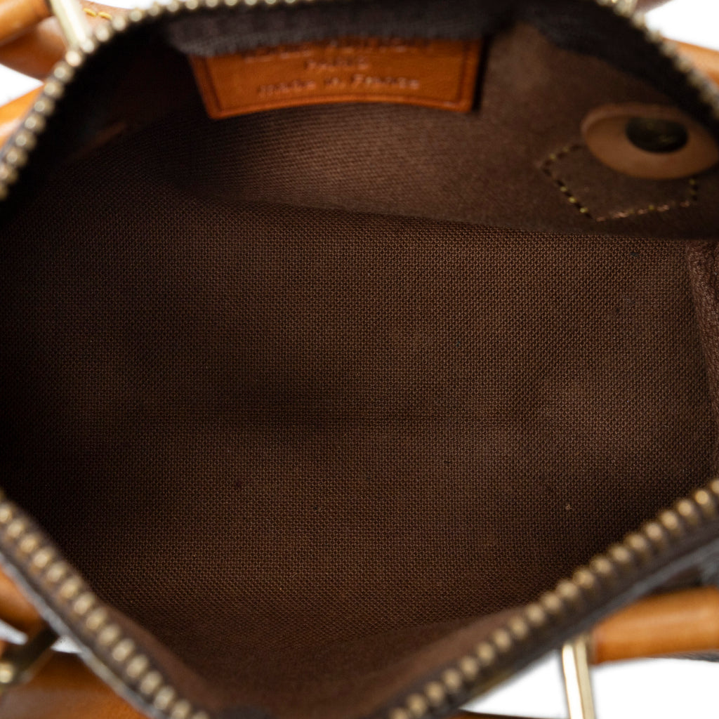 Handbag Mini Speedy Brown Monogram Canvas