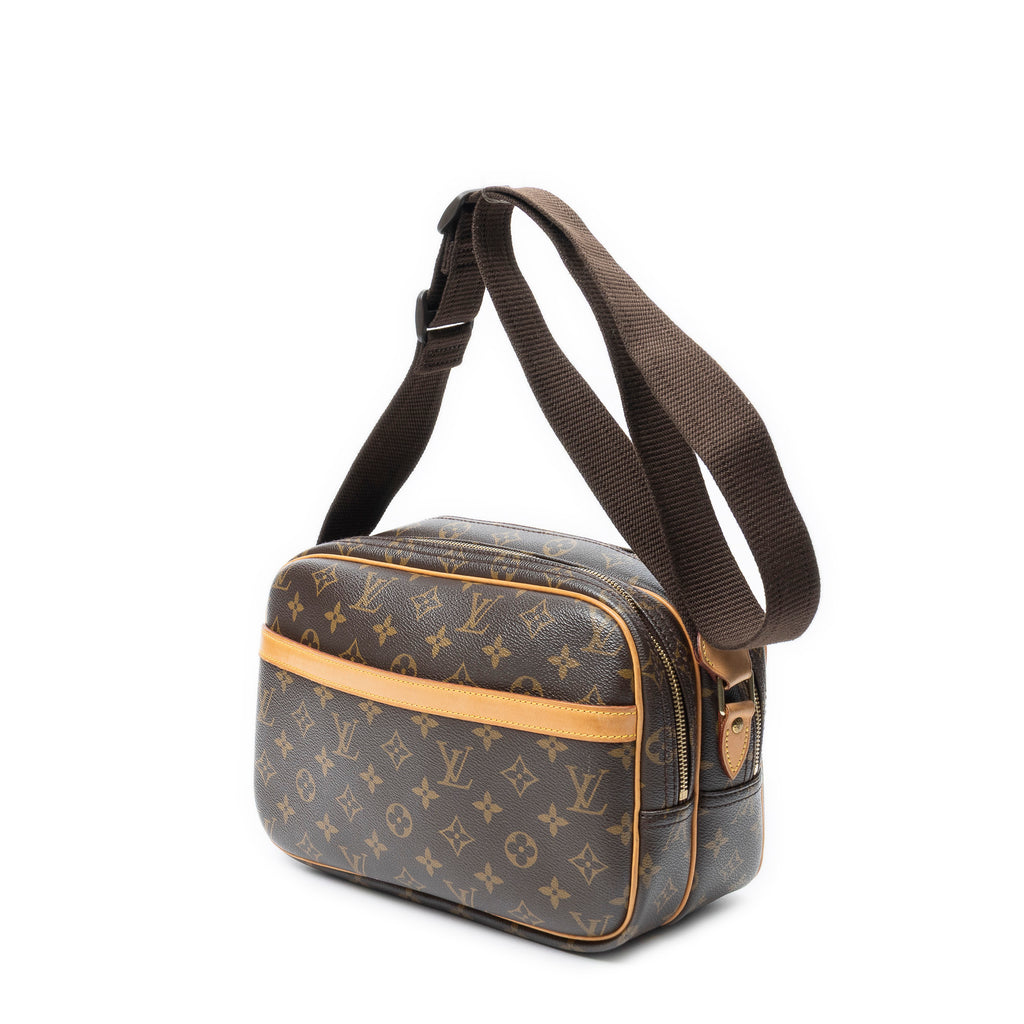 Shoulder Bag Reporter PM Brown Monogram Canvas