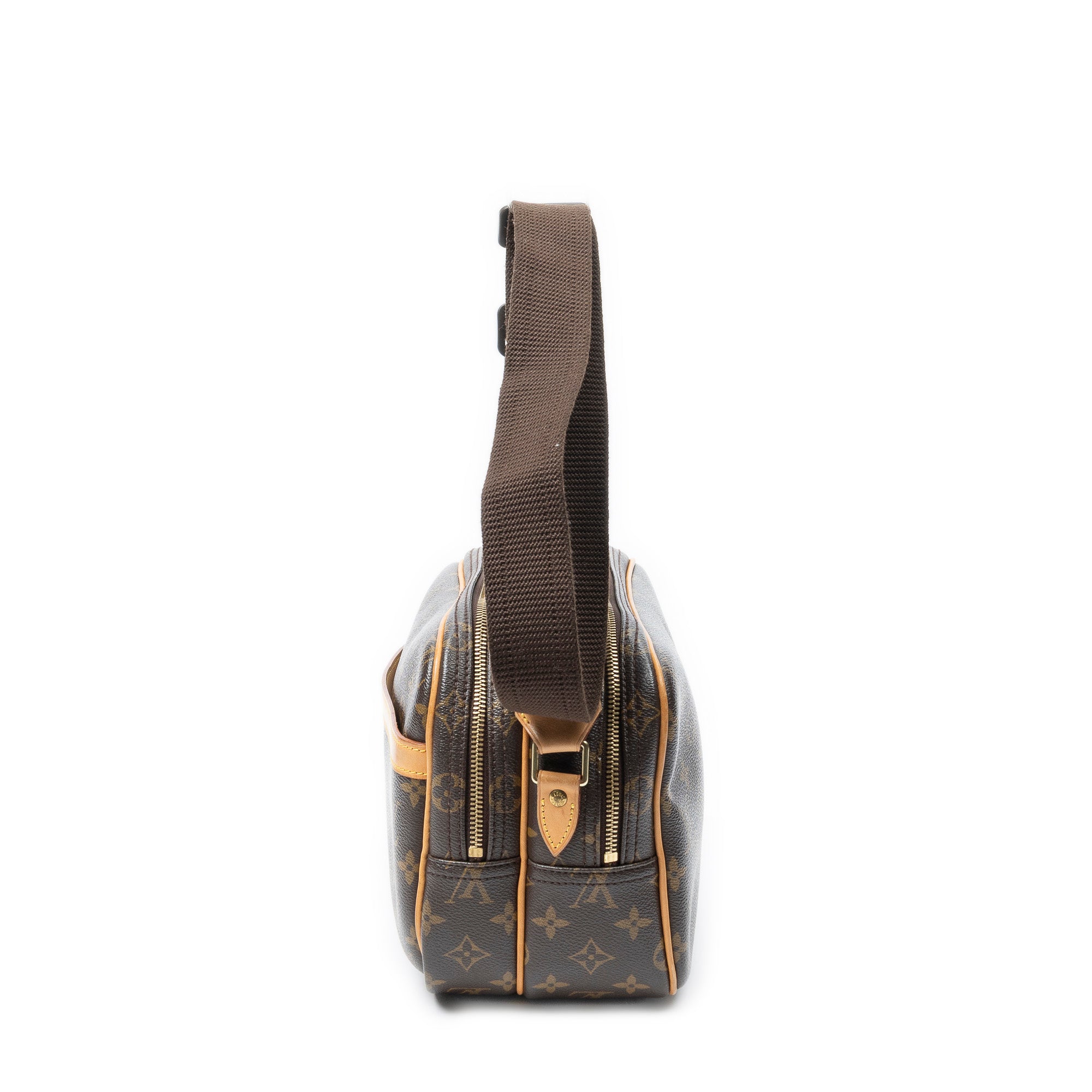Shoulder Bag Reporter PM Brown Monogram Canvas