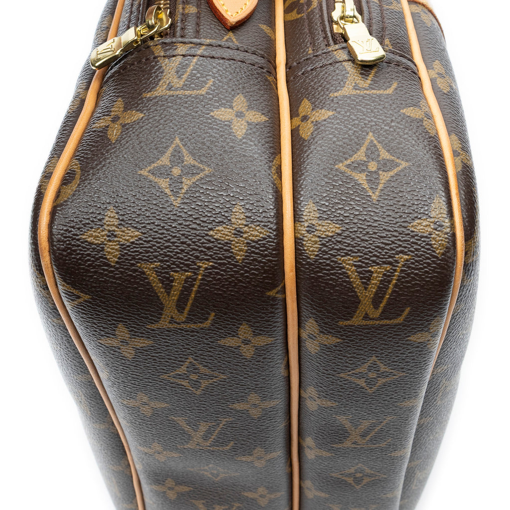 Shoulder Bag Reporter PM Brown Monogram Canvas