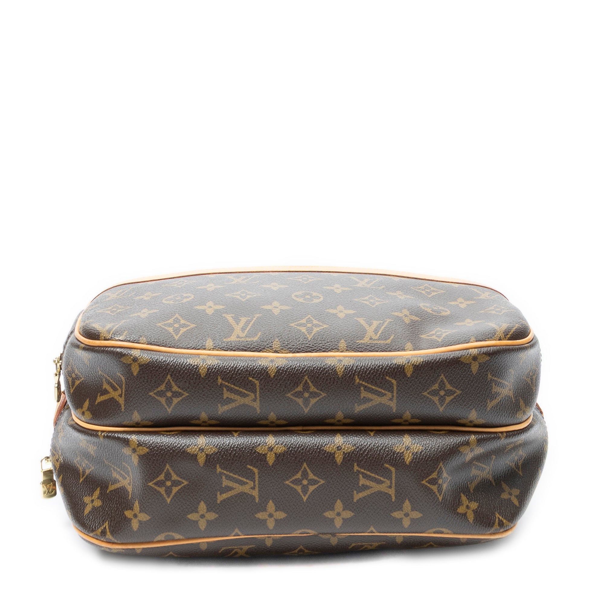 Sac Reporter PM en toile Monogram marron