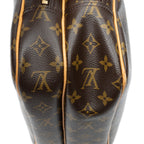 Sac Reporter PM en toile Monogram marron