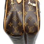 Sac Reporter PM en toile Monogram marron