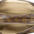 Sac Reporter PM en toile Monogram marron