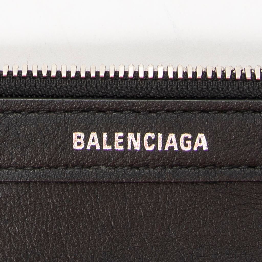 Shoulder Bag Small Navy Cabas Black Grained Leather