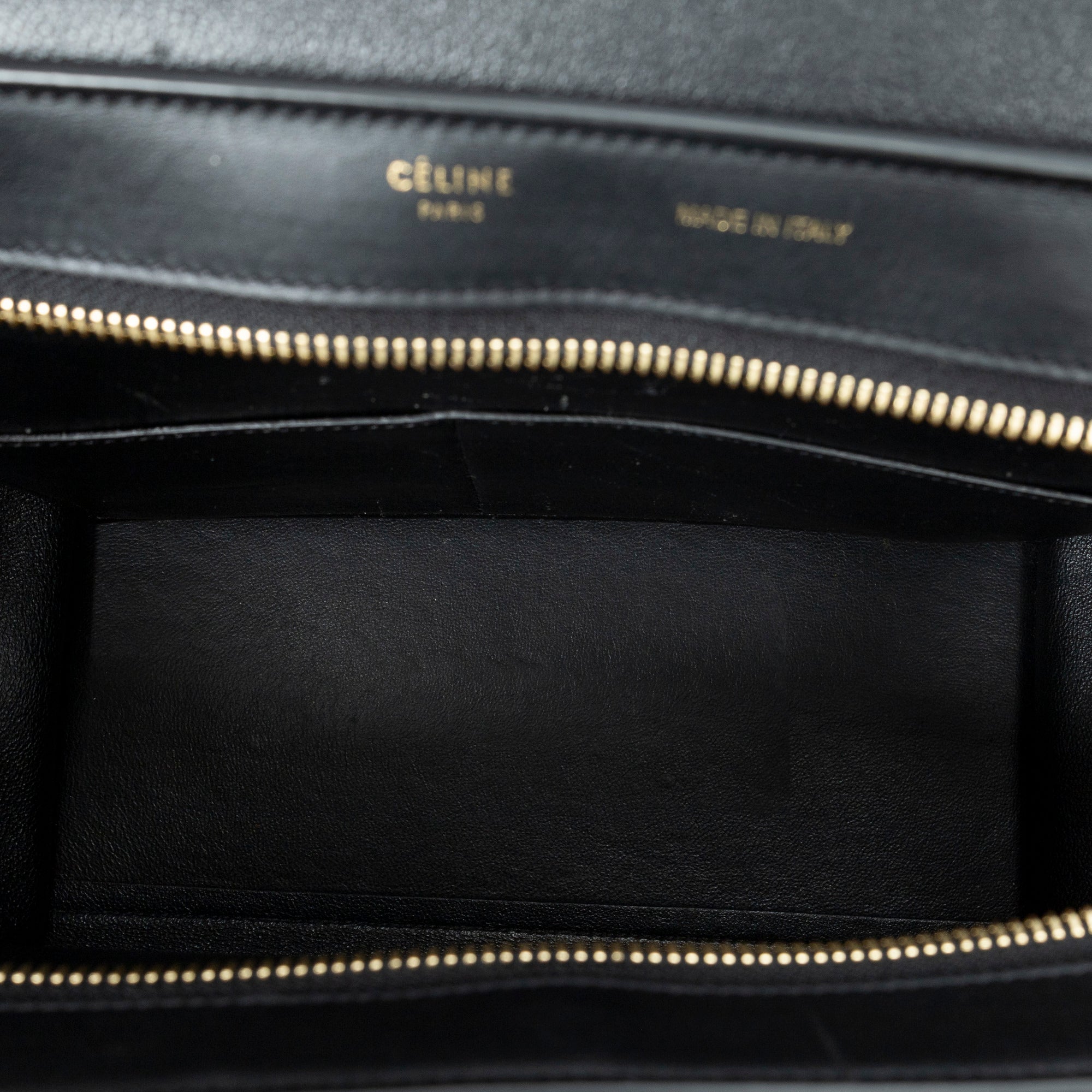 Shoulder Bag Small Tricolor Trapeze Blue Grained Calfskin Leather