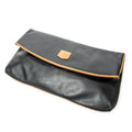 Clutch Macadam Flap Clutch Black Calfskin Leather