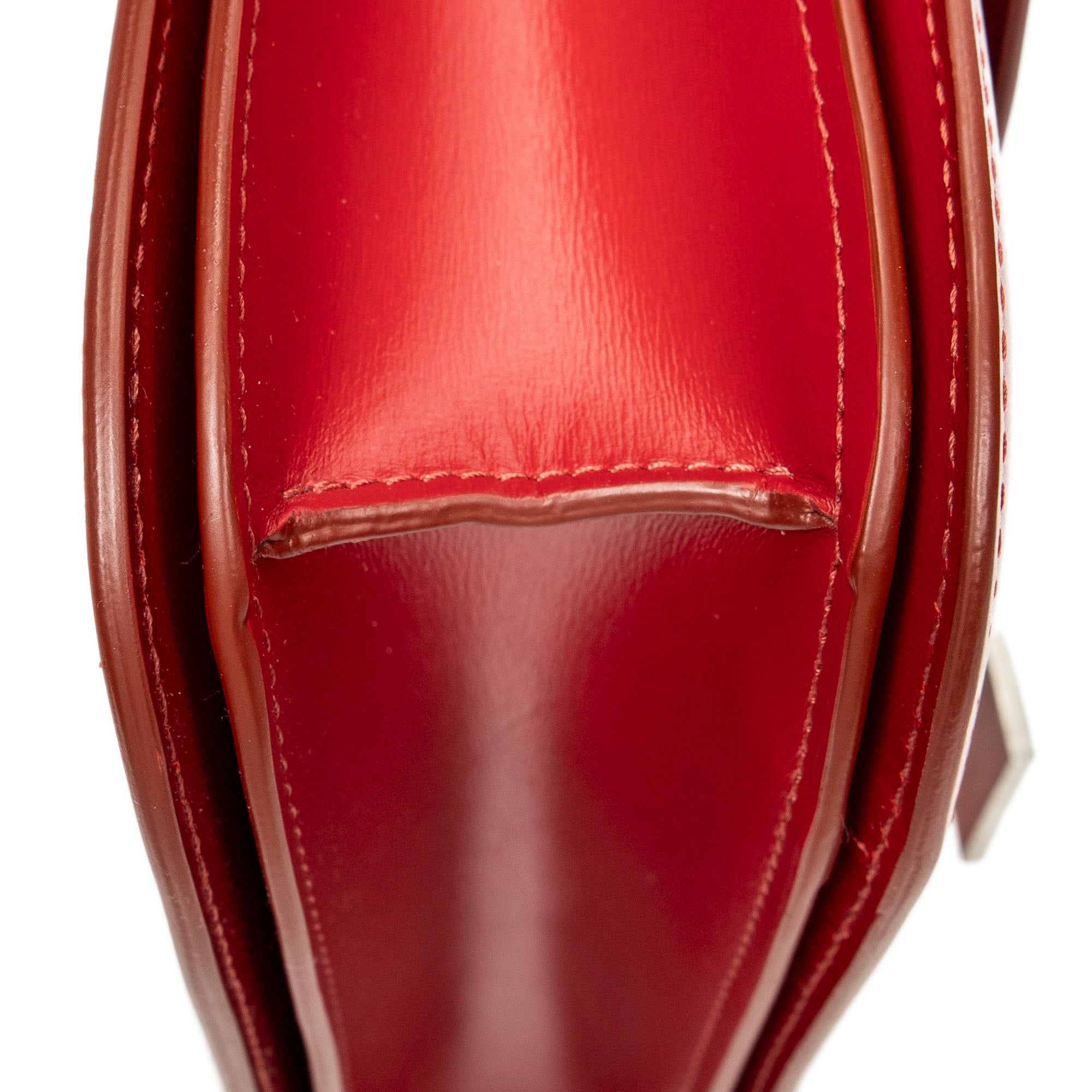 Shoulder Bag Medium Box Bag Red Calfskin Leather