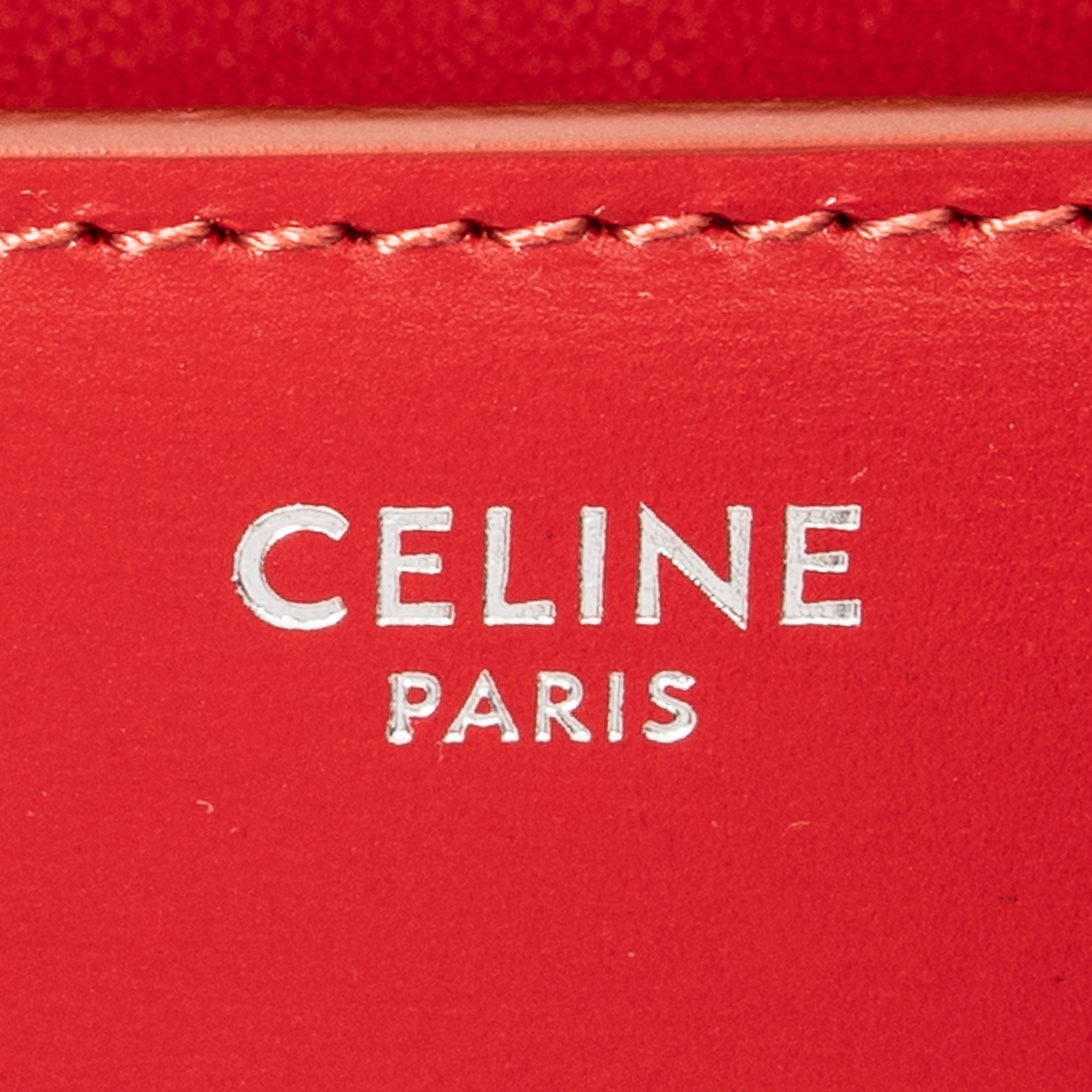 Shoulder Bag Medium Box Bag Red Calfskin Leather