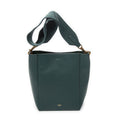 Shoulder Bag Bucket Bag Green Grained Leather