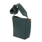 Shoulder Bag Bucket Bag Green Grained Leather