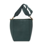 Shoulder Bag Bucket Bag Green Grained Leather