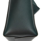 Shoulder Bag Bucket Bag Green Grained Leather