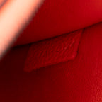 Shoulder Bag Small Trapeze Orange Grained Calfskin Leather