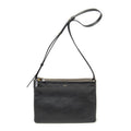 Shoulder Bag Large Trio Crossbody Black Calfskin Leather