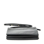 Shoulder Bag Large Trio Crossbody Black Calfskin Leather