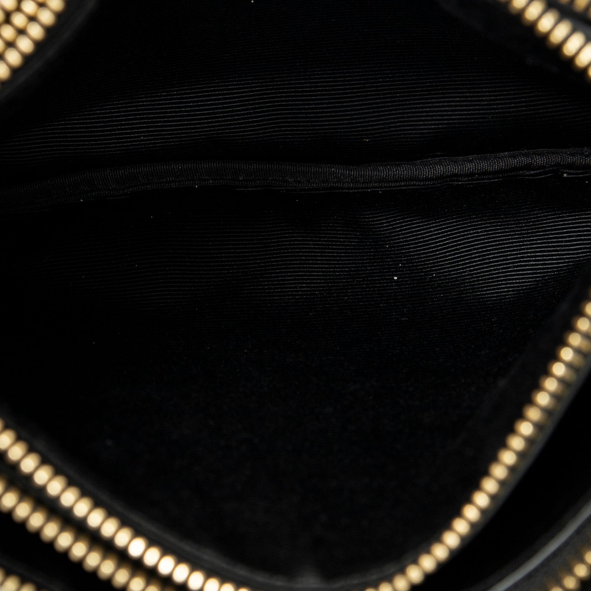 Shoulder Bag Small Trio Crossbody Black Calfskin Leather