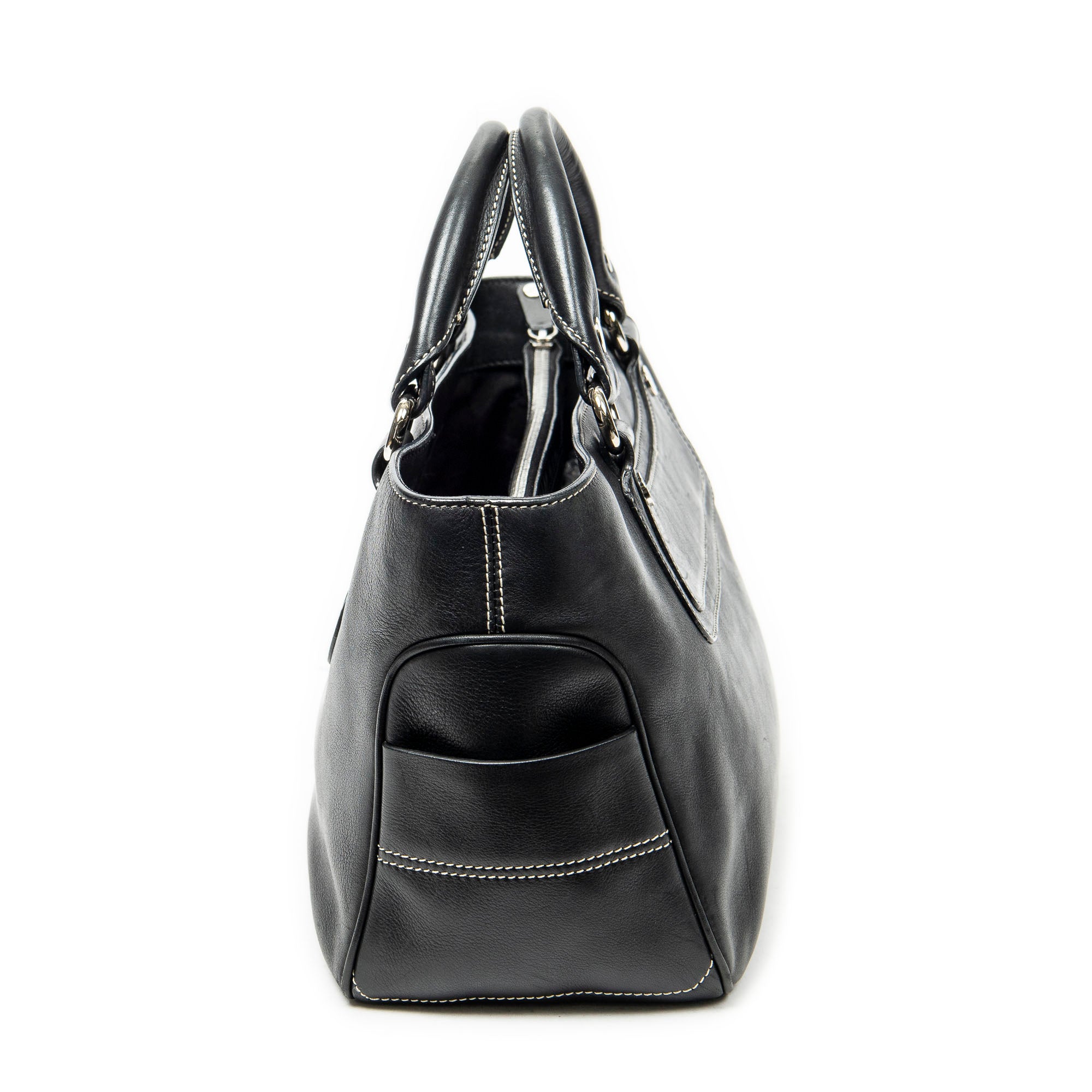 Handbag Boogie Bag Black Calfskin Leather