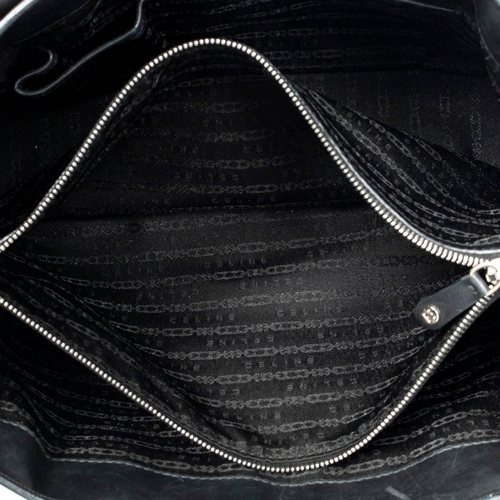Handbag Boogie Bag Black Calfskin Leather