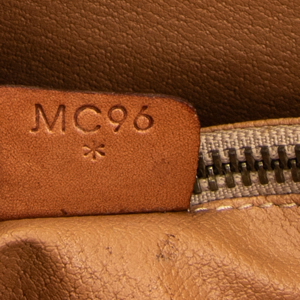 Shoulder Bag Bucket Tote Brown Macadam Coated Canvas