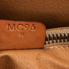 Shoulder Bag Bucket Tote Brown Macadam Coated Canvas