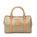 Handbag Small Boston Beige Macadam Coated Canvas