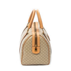 Handbag Small Boston Beige Macadam Coated Canvas