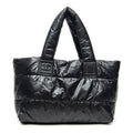 Shoulder Bag Medium Coco Cocoon Reversible Tote Black Nylon Canvas