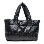 Shoulder Bag Medium Coco Cocoon Reversible Tote Black Nylon Canvas