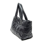 Shoulder Bag Medium Coco Cocoon Reversible Tote Black Nylon Canvas