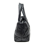Shoulder Bag Medium Coco Cocoon Reversible Tote Black Nylon Canvas