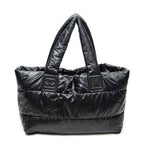 Shoulder Bag Medium Coco Cocoon Reversible Tote Black Nylon Canvas