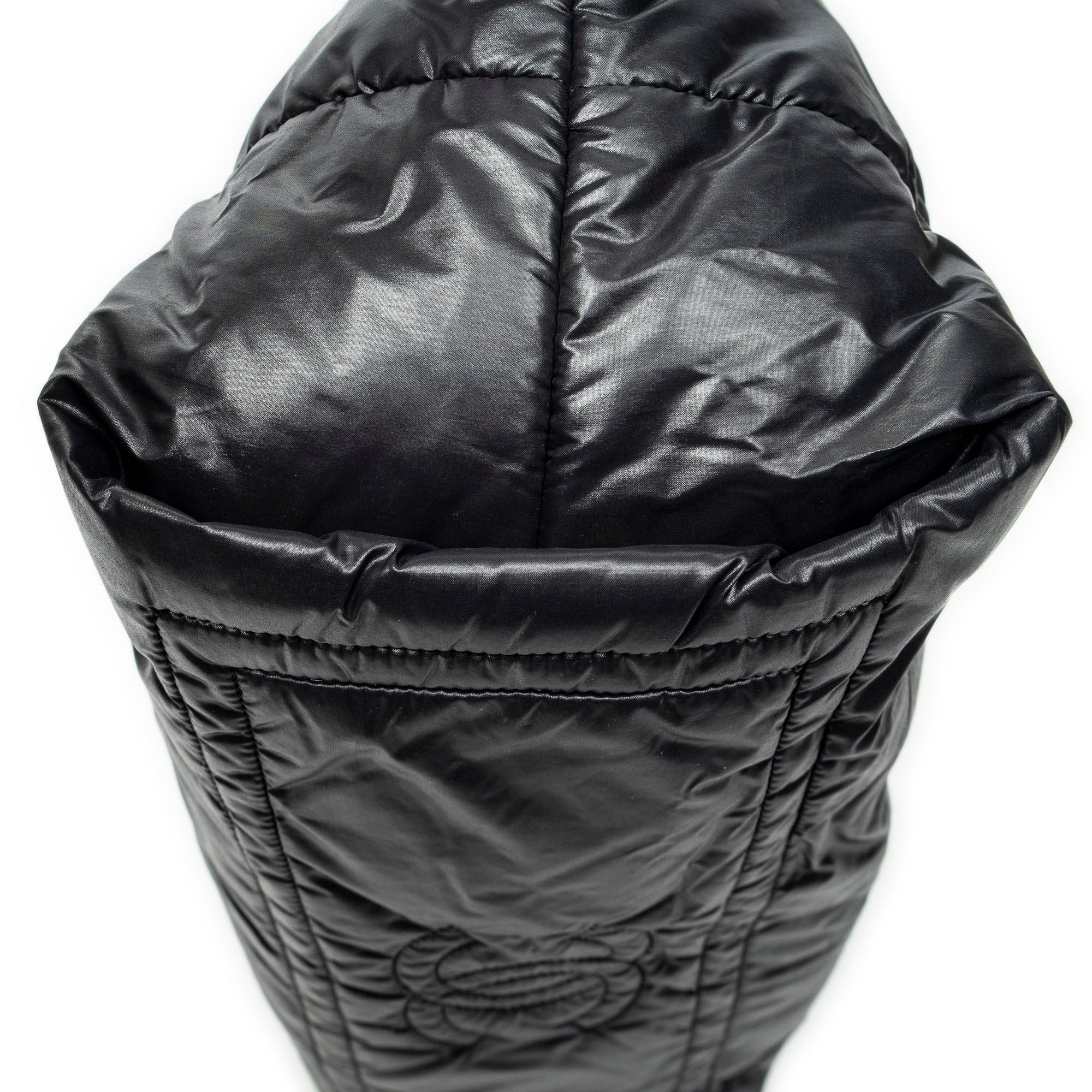 Shoulder Bag Medium Coco Cocoon Reversible Tote Black Nylon Canvas