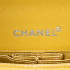 Shoulder Bag New Travel Line East West Chain Flap Yellow New Travel Line Print Nylon Canvas