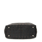 Shoulder Bag New Travel Line Small Shopping Tote Dark Brown New Travel Line Print Nylon Canvas