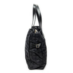 Shoulder Bag New Travel Line Zip Shopping Tote Black New Travel Line Print Nylon Canvas