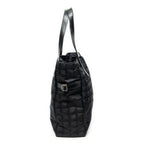 Shoulder Bag New Travel Line Zip Shopping Tote Black New Travel Line Print Nylon Canvas