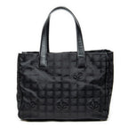 Shoulder Bag New Travel Line Medium Shopping Tote Black New Travel Line Print Nylon Canvas