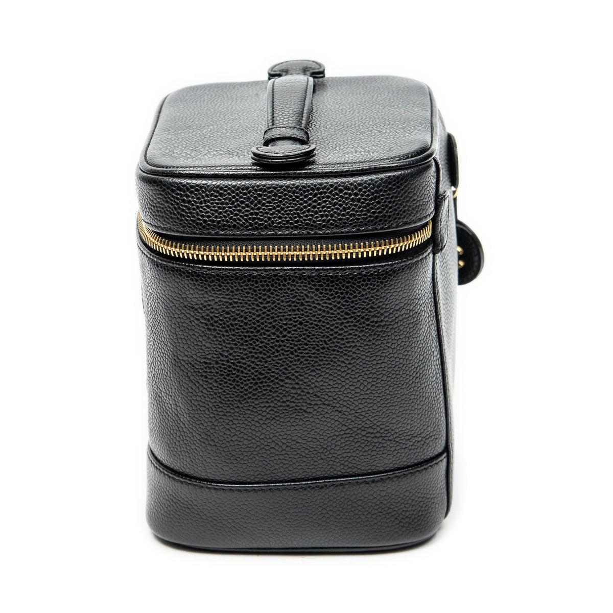 Pouch Timeless Tall Vanity Case Black Caviar Leather
